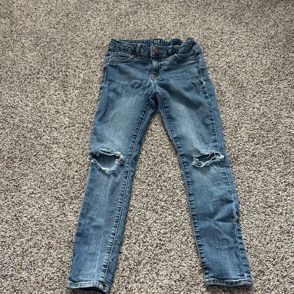 GAP Stylish Kids Blue Ripped Jeans